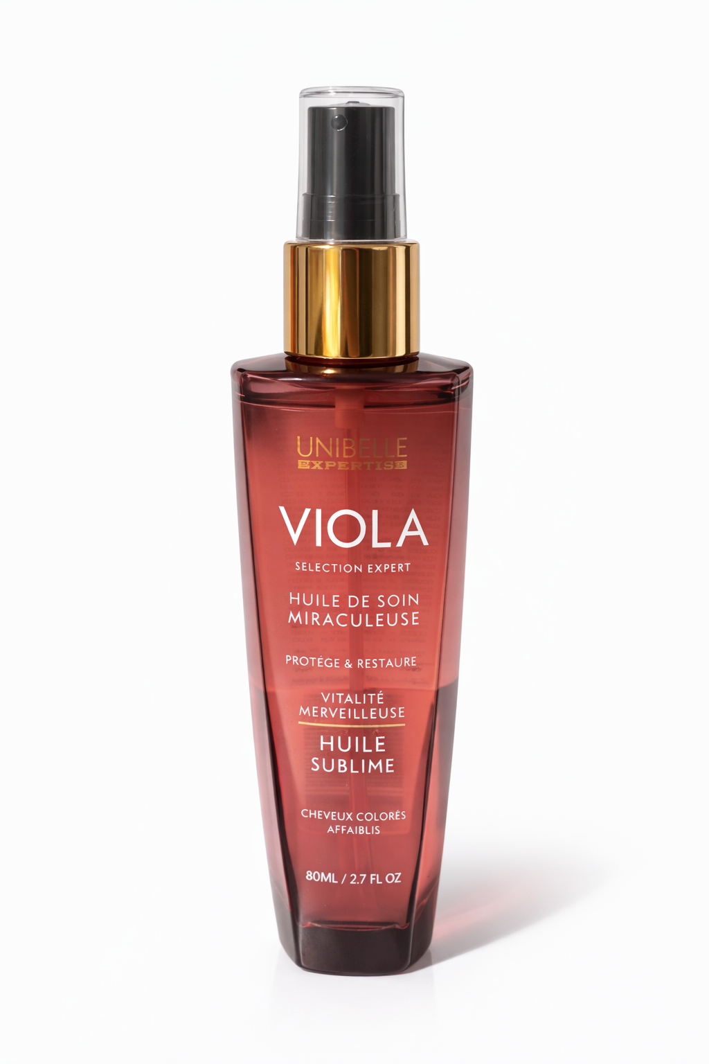 Huile de Soin Miraculeuse Viola – Huile Sublime Protectrice & Réparatrice pour Cheveux Colorés