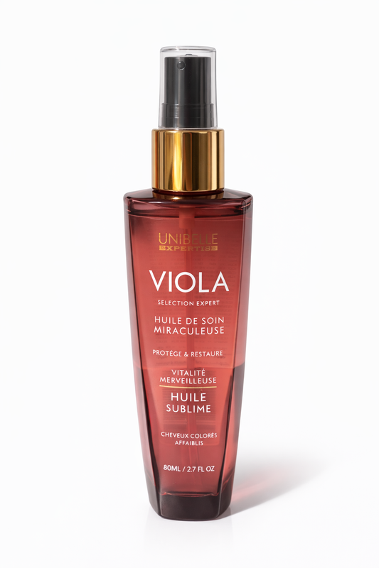 Huile de Soin Miraculeuse Viola – Huile Sublime Protectrice & Réparatrice pour Cheveux Colorés