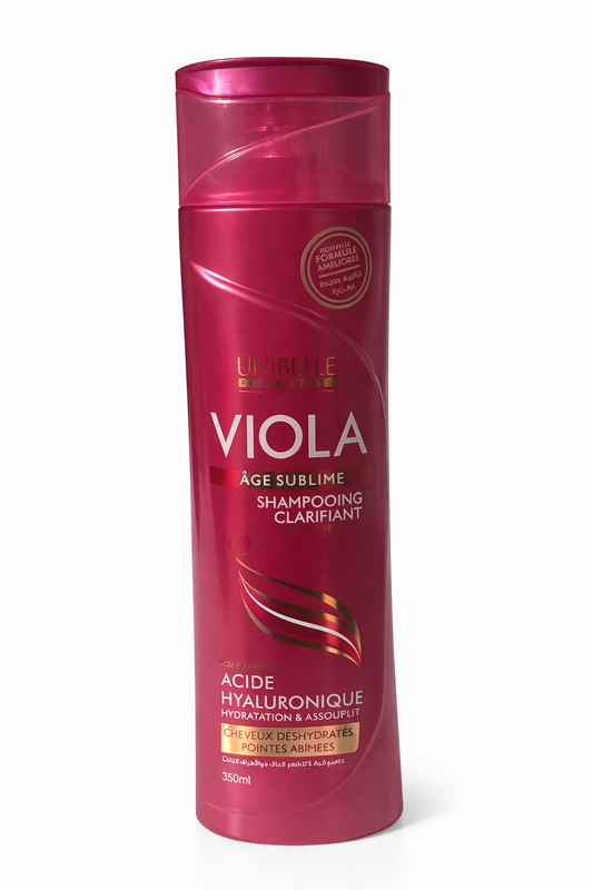 Shampooing Clarifiant Viola Âge Sublime à l’Acide Hyaluronique – Hydratation & Souplesse