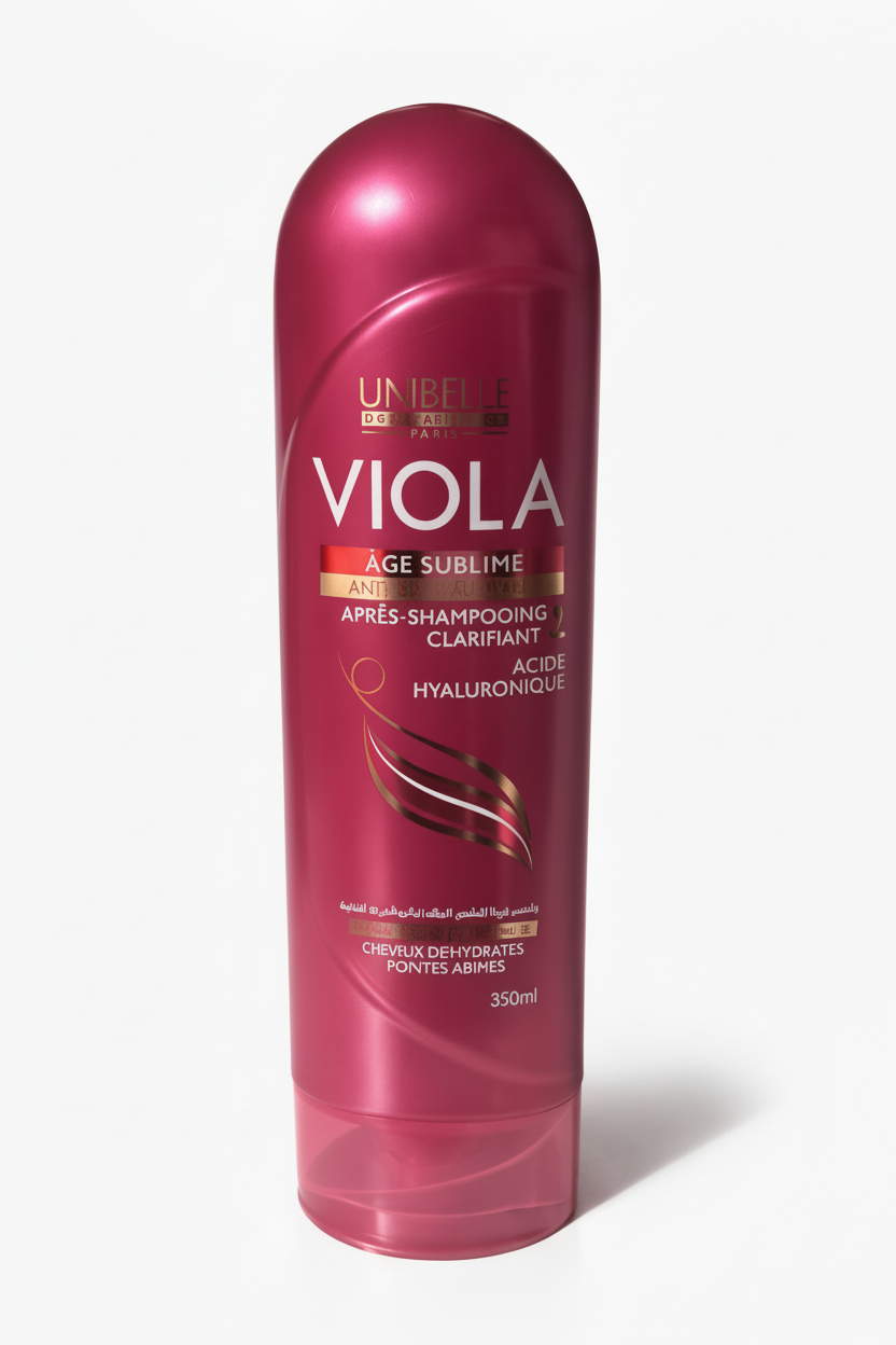 Après-Shampooing Clarifiant Viola Âge Sublime à l’Acide Hyaluronique – Anti-Dessèchement