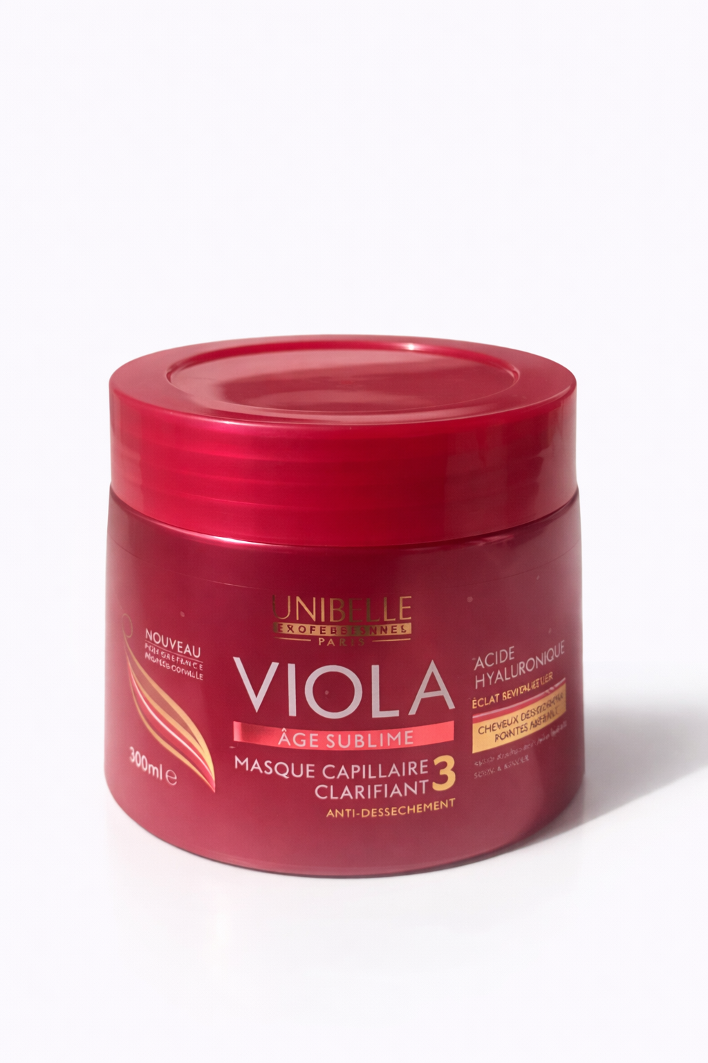 Masque Capillaire Clarifiant Viola Âge Sublime à l’Acide Hyaluronique – Anti-Dessèchement